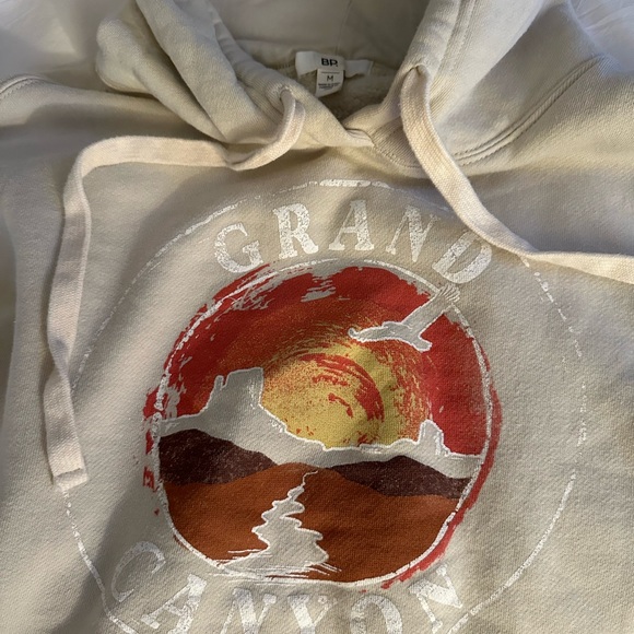 B.P. Cropped Sweatshirt (Ivory - size M) - Picture 1 of 4